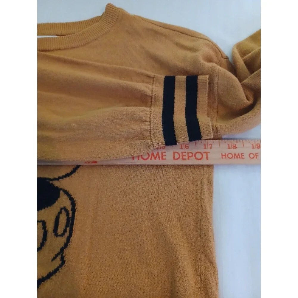 Disney x GAP Kids sweater XL gold cotton Mickey Mouse classic knit pullover